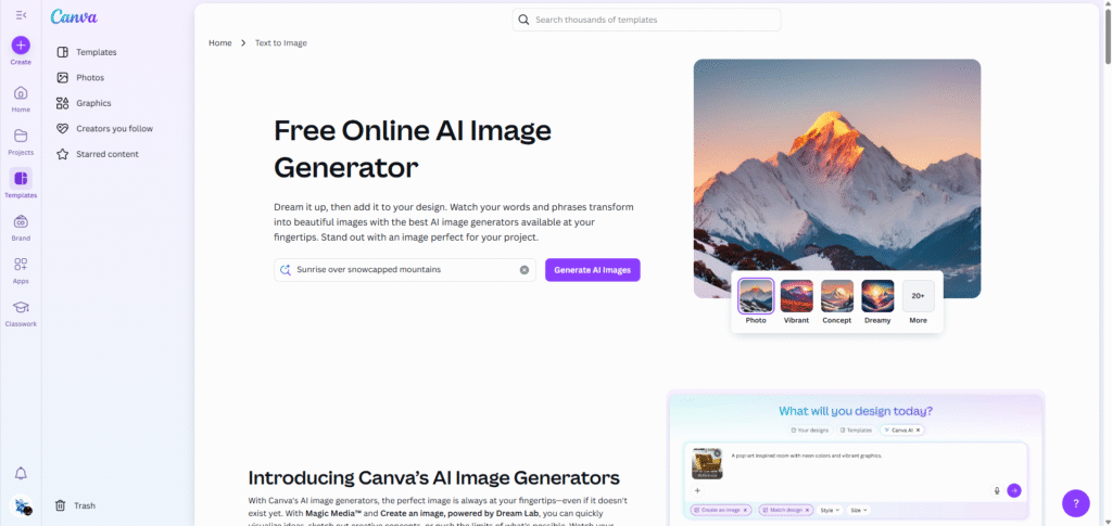 Canva Best AI Websites for Content Creation to Boost Your Productivity and Creativity