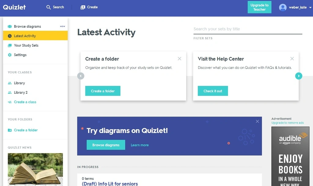 Quizlet as Best AI website for student 2025